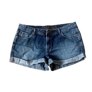 Arizona Jean Co Womens‎ Denim Shorts Cuffed Blue Size 15